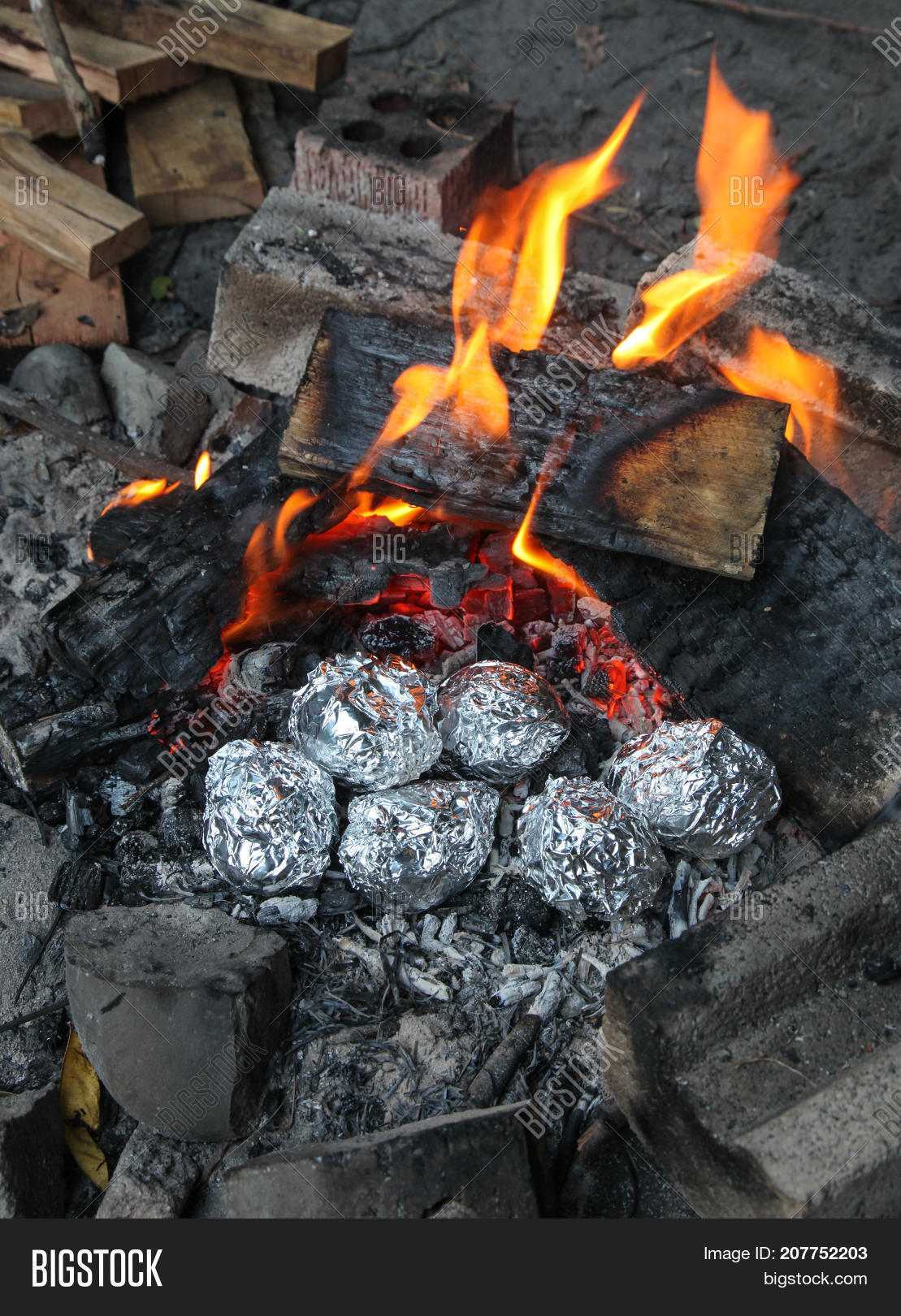 Camp Fire Potatoes Image & Photo (Free Trial) Bigstock