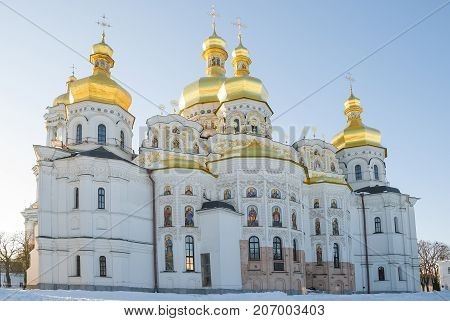 Uspensky (Uspenskiy) Cathedrall of the Kiev-Pechersk Lavra. Ukraine