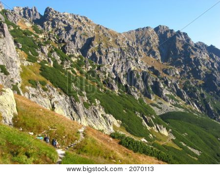Berg im Herbst trekking