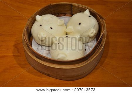 Dim sum is a style of Chinese cuisine (particularly Cantonese) prepared as small bite-size portions of food served in small steamer baskets or on small plates.