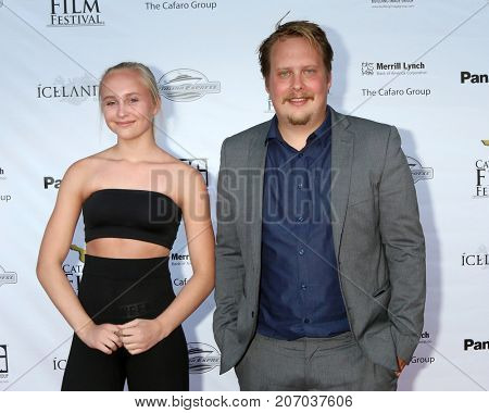 LOS ANGELES - SEP 29:  Mia Nyland, Simen Nyland at the Catalina Film Festival - September 29 2017 at the Casino on Catalina Island on September 29, 2017 in Avalon, CA