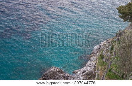 Amalfi Campania Italy 12 March 2017.swider Of The Amalfi Coast Where It Highlights The Marvelous Col