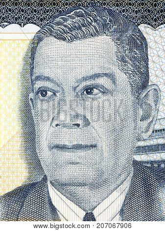 Juan Manuel Galvez portrait from Honduran money