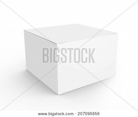 Blank Paper Box Mockup