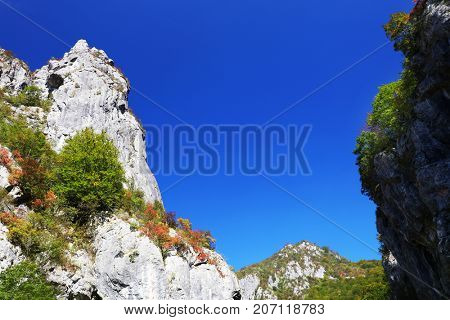 Alpine landscape in Cernei Mountains, Romania, Europe