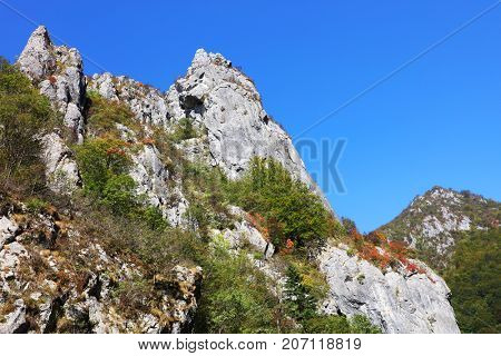 Alpine landscape in Cernei Mountains, Romania, Europe