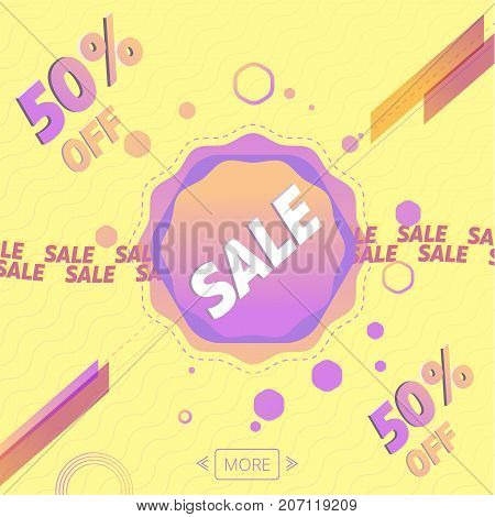 Offer discount banner advertisement, vector design elements