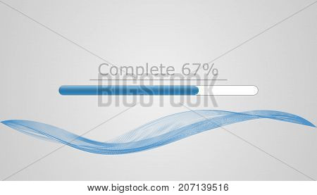 Download screen on white background. Vector illustration