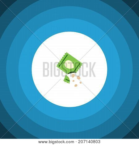 Packet Vector Element Can Be Used For Seed, Packet, Plant Design Concept.  Isolated Seed Flat Icon.