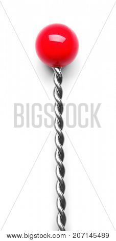 Instrument for speech therapist on white background