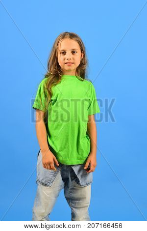 Child Looks Like Hip Hop Star Wearing Casual Clothes