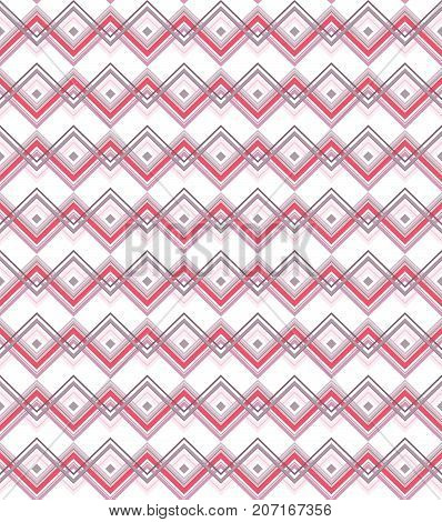Red abstract mosaic pattern with rhombs in texture