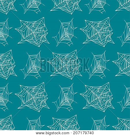 Spider web silhouette arachnid fear graphic flat scary animal poisonous design nature phobia insect danger horror tarantula halloween vector seamless pattern. Creepy warning symbol poison silhouette.