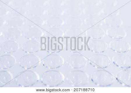 96 well plate. laboratory microplate. Research science and medical background.