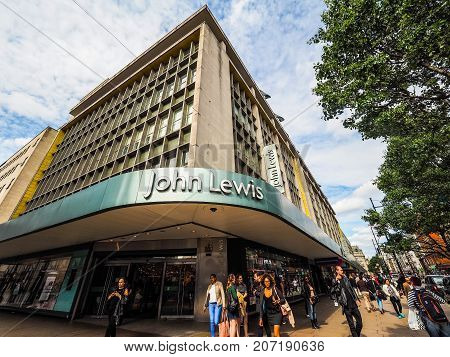 People In Oxford Street In London, Hdr