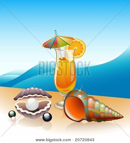 Beach koktejl