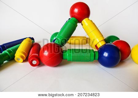 multicolored kids magnetic designer for games and design