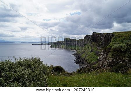 Landscape views of the Isle of Skye in Scotland, UK