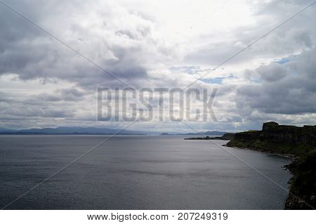 Landscape views of the Isle of Skye in Scotland, UK