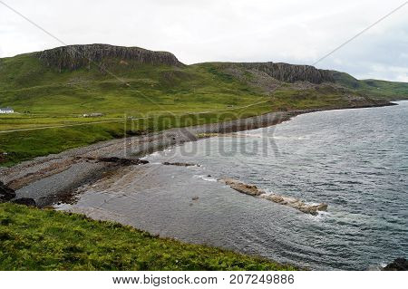 Landscape views of the Isle of Skye in Scotland, UK
