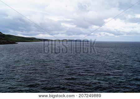 Landscape views of the Isle of Skye in Scotland, UK