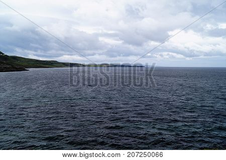 Landscape views of the Isle of Skye in Scotland, UK
