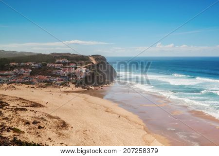 Monte Clerigo beach excellent for surfing practice and rest. Vicentina
