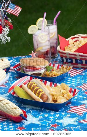 Picnic en el 4 de julio