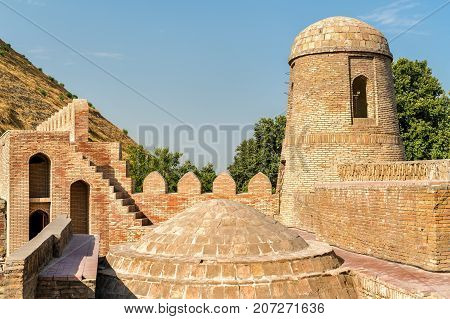 View of Hisor Fortress in Tajikistan, Central Asia