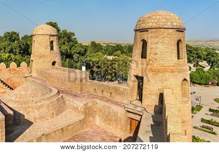 View of Hisor Fortress in Tajikistan, Central Asia
