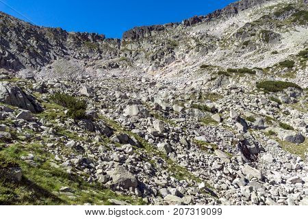 Landscape with Left Kralev Dvor pass, Pirin Mountain, Bulgaria