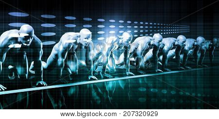 System Integration with Integrated Data Platform Concept 3D Illustration Render