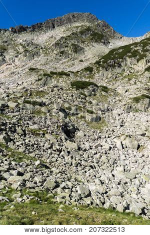 Landscape with Left Kralev Dvor pass, Pirin Mountain, Bulgaria