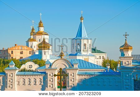 Molchensky convent in the city Putivl Ukraine.