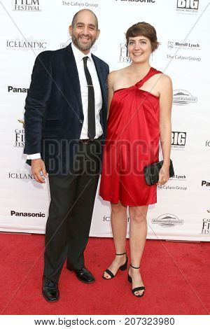 LOS ANGELES - SEP 30:  Paul-Anthony Navarro, Megan Morrison at the Catalina Film Festival - September 30 2017 at the Casino on Catalina Island on September 30, 2017 in Avalon, CA