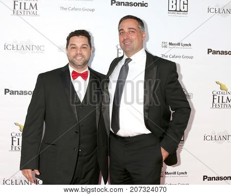 LOS ANGELES - SEP 30:  Ron Truppa, Carl Cafaro at the Catalina Film Festival - September 30 2017 at the Casino on Catalina Island on September 30, 2017 in Avalon, CA