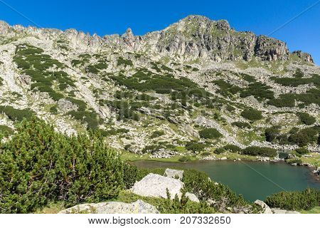 Landscape with Dzhangal peak and Samodivski lakes, Pirin Mountain, Bulgaria