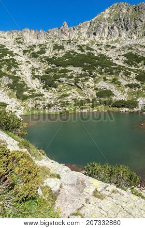 Landscape with Dzhangal peak and Samodivski lakes, Pirin Mountain, Bulgaria