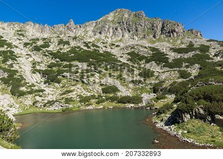 Landscape with Dzhangal peak and Samodivski lakes, Pirin Mountain, Bulgaria