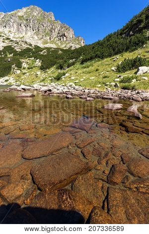Landscape with Dzhangal peak and Samodivski lakes, Pirin Mountain, Bulgaria