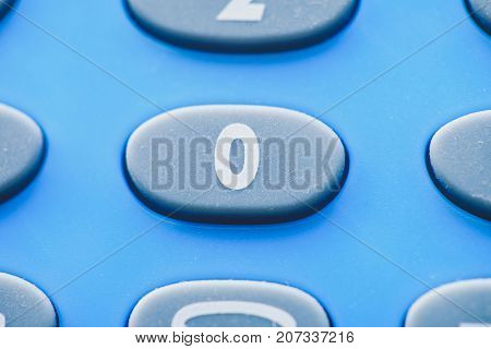 Close up Detail of a Calculator Keyboard,  Selective Focus on the Numbers on Keyboard