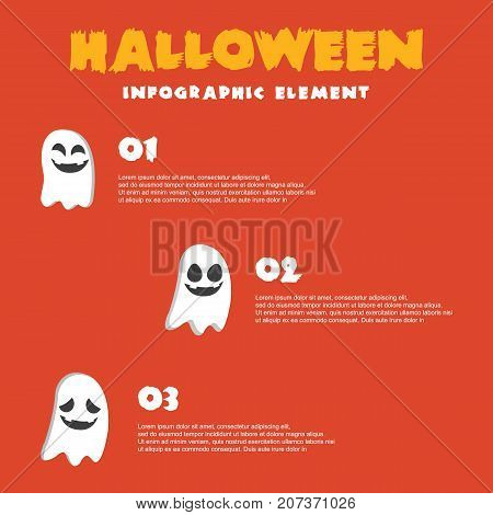 Vector Art Halloween Infographic Style Collection Stock