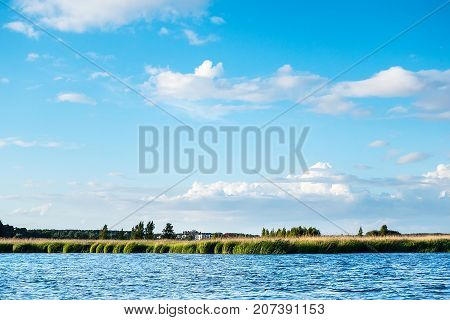 Lielupe river estuary to Baltic sea, Jurmala, Latvia
