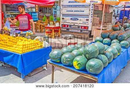 The Fruit Stall In Antalya Market