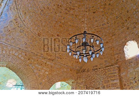The Cupola Of Old Ulu (alaaddin, Yivliminare) Mosque In Antalya