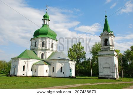 Voskresenskaya church in Sednev, family tomb of Lizogubov.Ukraine, Chernihiv region