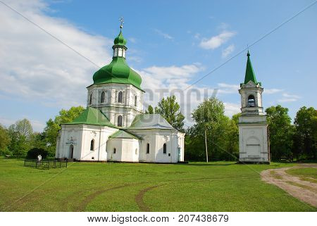 Voskresenskaya church in Sednev, family tomb of Lizogubov.Ukraine, Chernihiv region