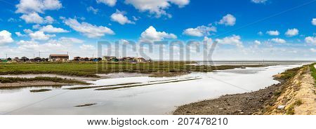 Oyster Village In Arcachon Bay France In A Beautiful Summer Day