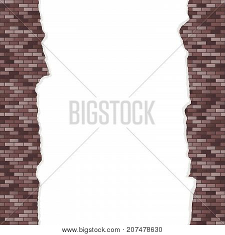seamless colored stone wall background with broken plaster