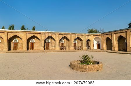 View of Madrasa Kuhna near Hisor Fortress in Tajikistan, Central Asia